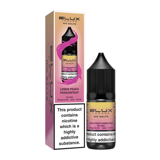 LEMON PEACH PASSIONFRUIT 10ML NIC SALT BY ELUX LEGEND 10MG(1%) | 20MG(2%) - VapePure