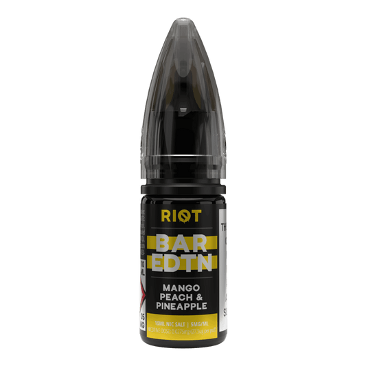 MANGO, PEACH & PINEAPPLE - BAR EDTN - 10ML NIC SALT E-LIQUID - 5MG | 10MG | 20MG BY RIOT SQUAD - VapePure