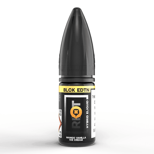 MANGO VANILLA ICE CREAM 10ML NIC SALT E-LIQUID - BLCK EDTN - 5MG | 10MG | 20MG BY RIOT SQUAD - VapePure
