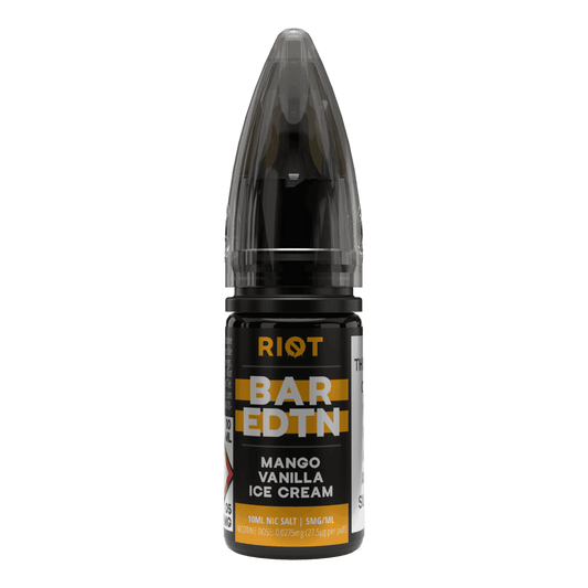 MANGO VANILLA ICE CREAM - BAR EDTN - 10ML NIC SALT E-LIQUID - 5MG | 10MG | 20MG BY RIOT SQUAD - VapePure