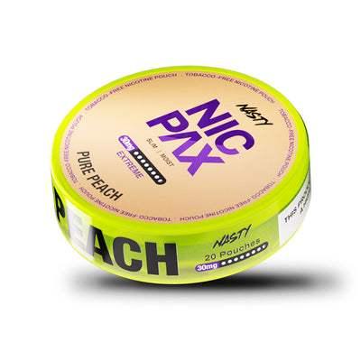 PURE PEACH NASTY NIC PAX NICOTINE POUCHES - 20PCS - 16MG | 30MG - VapePure