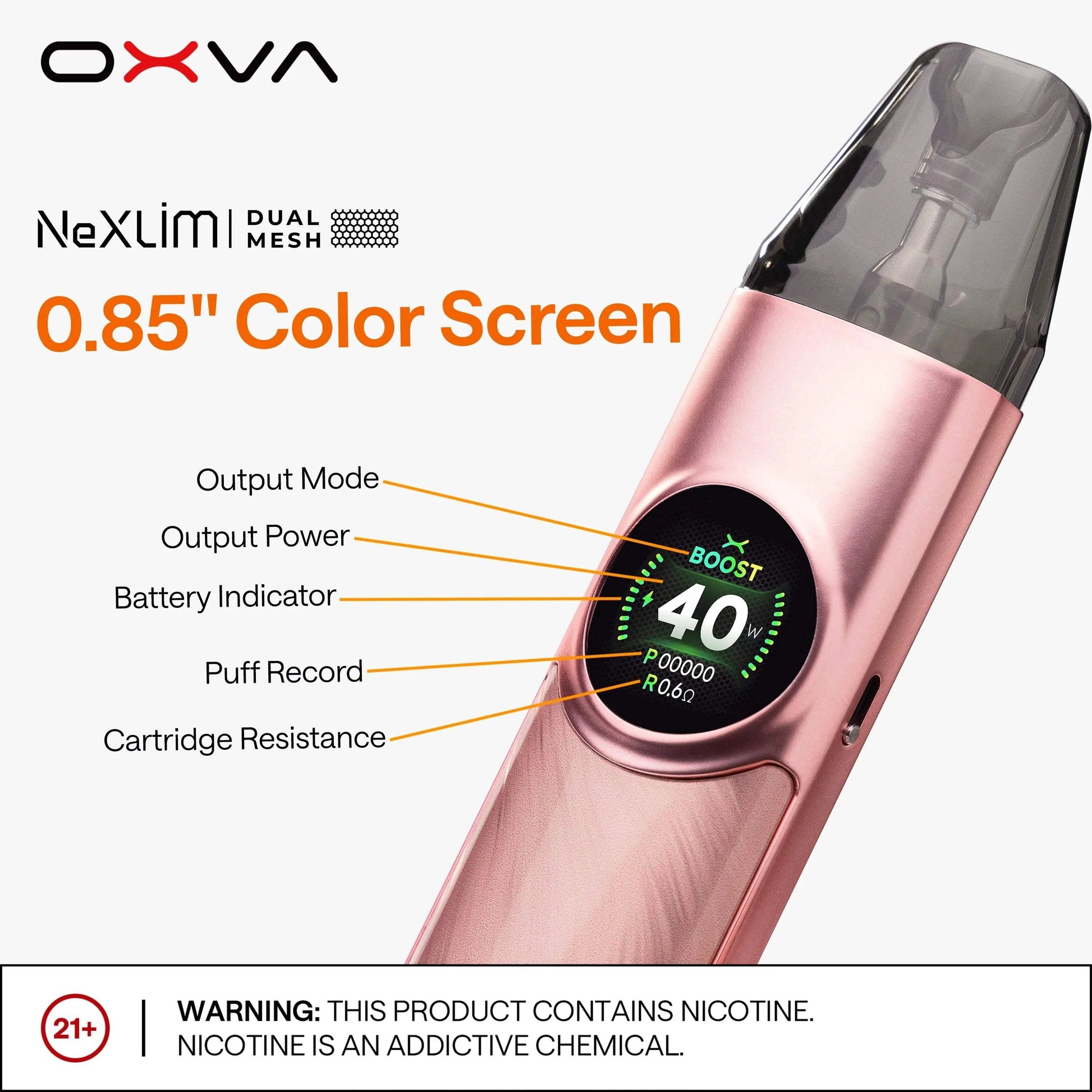 OXVA NEXLIM POD SYSTEM KIT - 1500MAH - VapePure