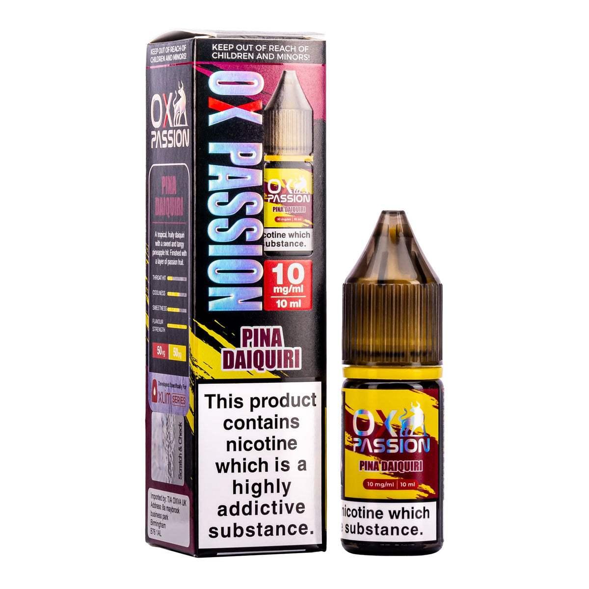 PINA DAIQUIRI 10ML NIC SALT BY OXVA OX PASSION 10MG(1%) | 20MG(2%) - VapePure