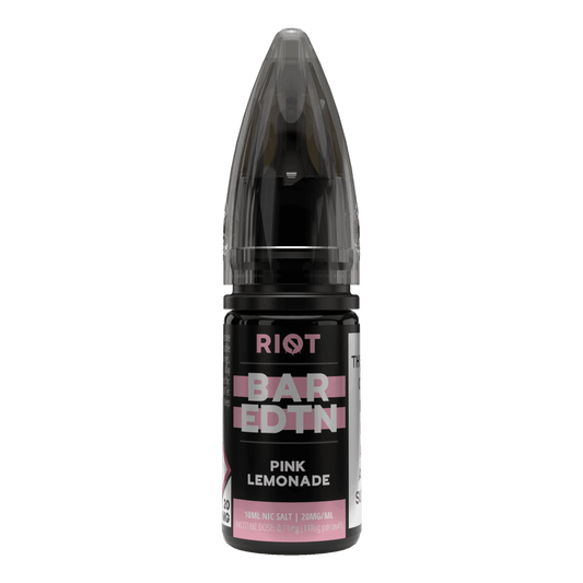 PINK LEMONADE - BAR EDTN - 10ML NIC SALT E-LIQUID - 0MG | 5MG | 10MG | 20MG BY RIOT SQUAD - VapePure