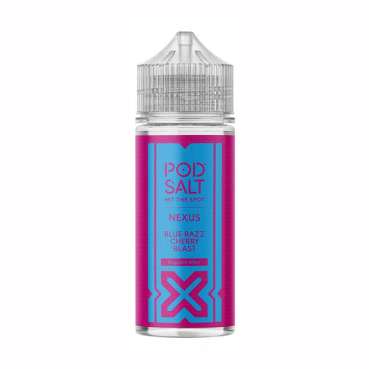POD SALT NEXUS BLUE RAZZ CHERRY BLAST 100ML SHORTFILL E-LIQUID - VapePure