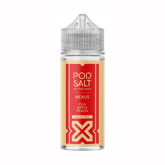POD SALT NEXUS FUJI APPLE PEACH (FUJI BLEND) 100ML SHORTFILL E-LIQUID - VapePure