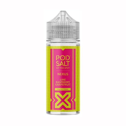 POD SALT NEXUS LIME RASPBERRY GRAPEFRUIT (CITRUS MIX) 100ML SHORTFILL E-LIQUID - VapePure