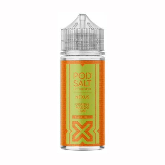 POD SALT NEXUS ORANGE MANGO LIME 100ML SHORTFILL E-LIQUID - VapePure