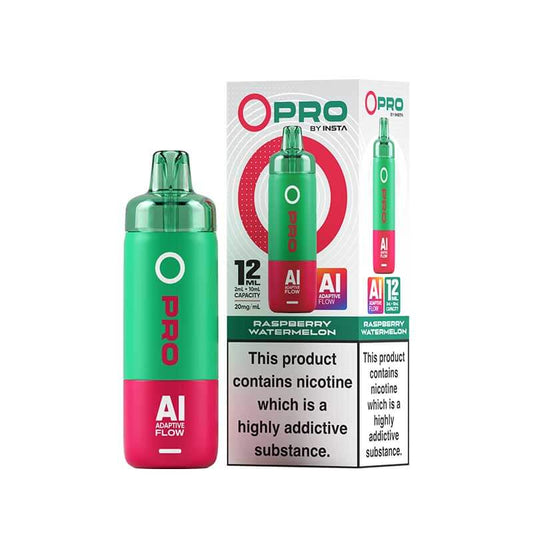 Raspberry Watermelon Insta O Pro 10K Prefilled Pod Vape Kit - VapePure