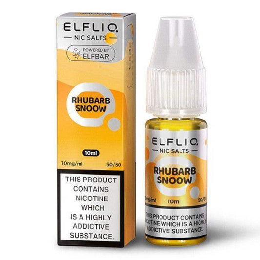 RHUBARB SNOOW 10ML E LIQUID NICOTINE SALT BY ELFLIQ - ELFBAR - VapePure