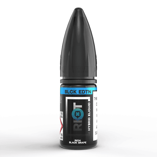 RICH BLACK GRAPE 10ML NIC SALT E-LIQUID - BLCK EDTN - 5MG | 10MG | 20MG BY RIOT SQUAD - VapePure