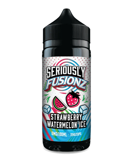 SERIOUSLY FUSIONZ - STRAWBERRY WATERMELON ICE 100ML SHORT FILL E-LIQUID BY DOOZY - VapePure