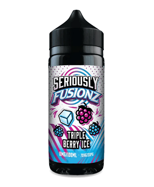 SERIOUSLY FUSIONZ - TRIPLE BERRY ICE 100ML SHORT FILL E-LIQUID BY DOOZY - VapePure