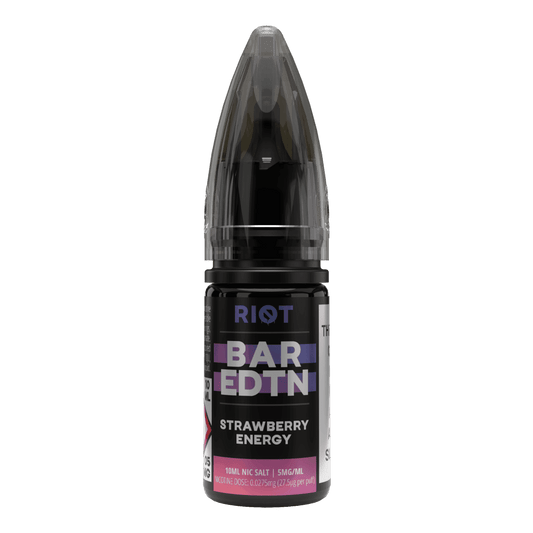 STRAWBERRY ENERGY - BAR EDTN - 10ML NIC SALT E-LIQUID - 5MG | 10MG | 20MG BY RIOT SQUAD - VapePure