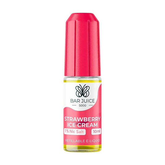 STRAWBERRY ICE CREAM 10ML E LIQUID NICOTINE SALT BY BAR JUICE 5000 - VapePure
