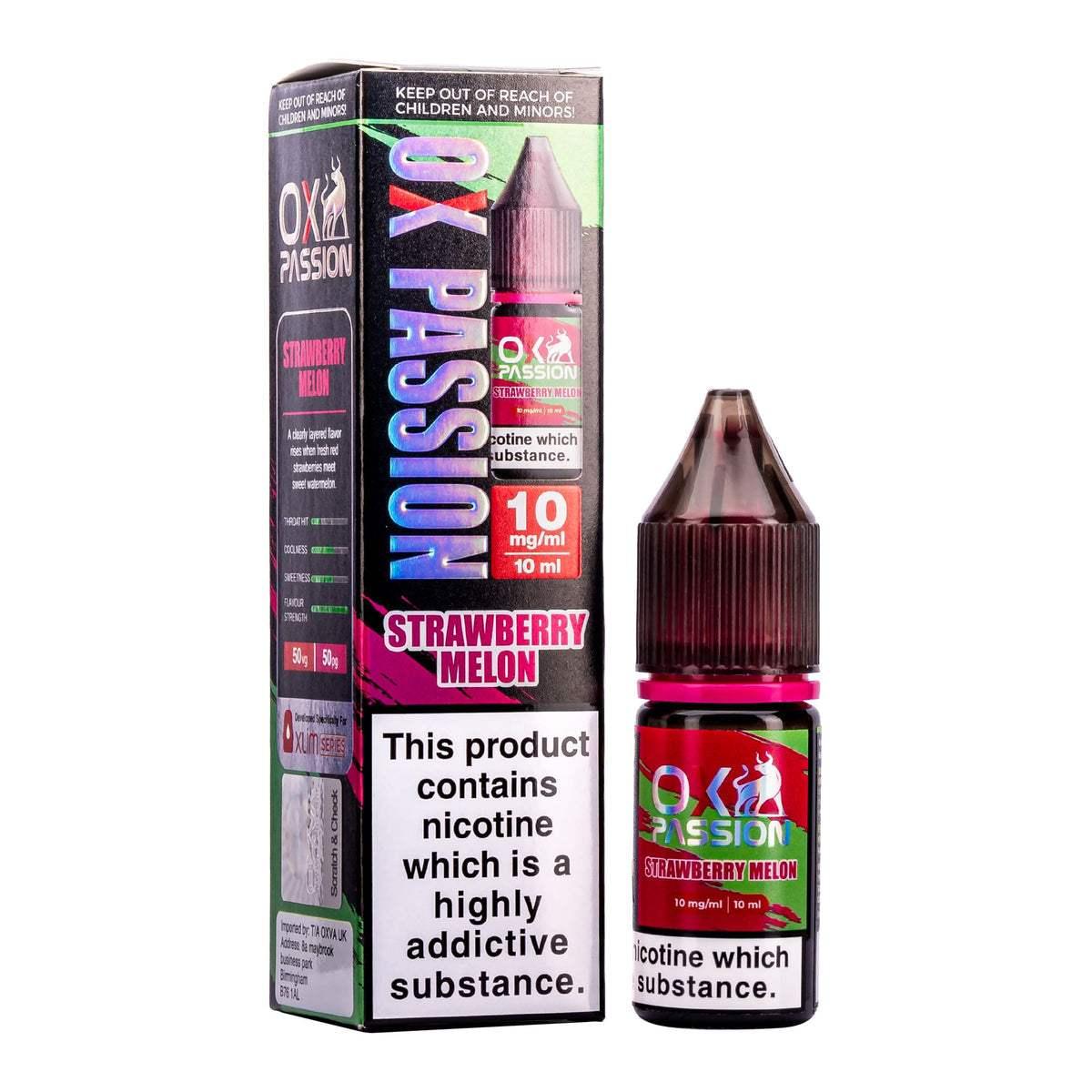 STRAWBERRY MELON 10ML NIC SALT BY OXVA OX PASSION 10MG(1%) | 20MG(2%) - VapePure