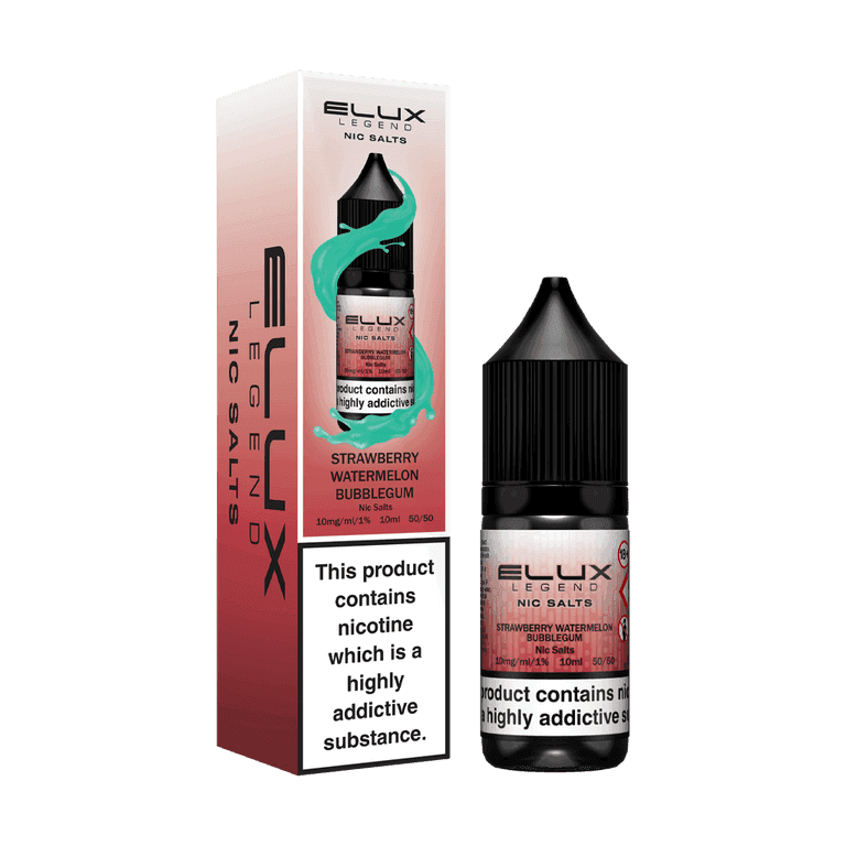 STRAWBERRY WATERMELON BUBBLEGUM 10ML NIC SALT BY ELUX LEGEND 10MG(1%) | 20MG(2%) - VapePure