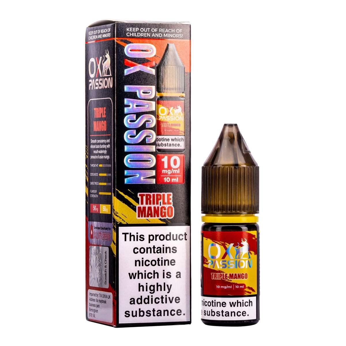 TRIPLE MANGO 10ML NIC SALT BY OXVA OX PASSION 10MG(1%) | 20MG(2%) - VapePure