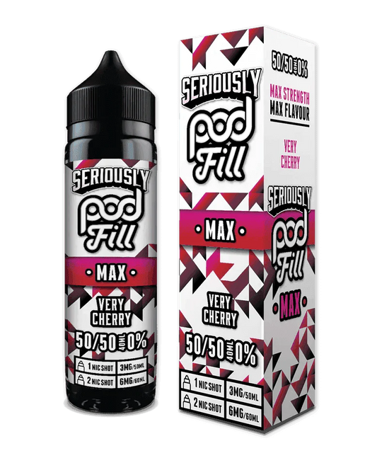 VERY CHERRY - 40ML SHORT FILL 50/50 BY SERIOUSLY POD FILL MAX - VapePure