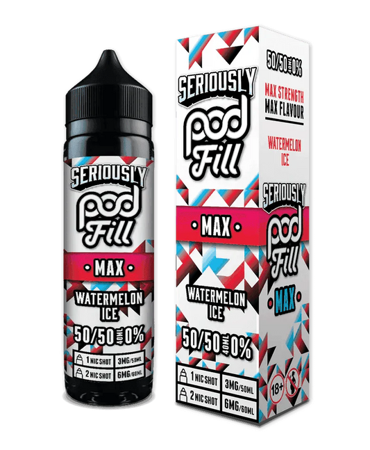 WATERMELON ICE - 40ML SHORT FILL 50/50 BY SERIOUSLY POD FILL MAX - VapePure