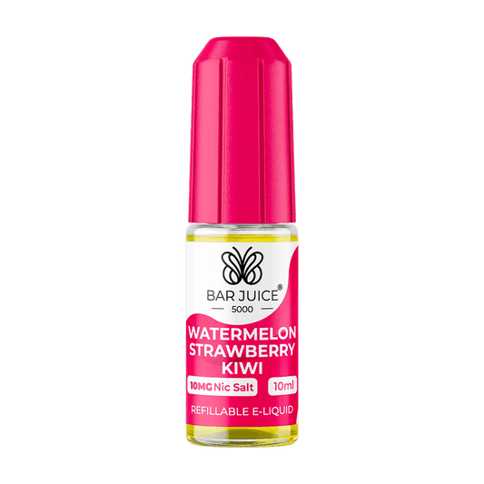 WATERMELON STRAWBERRY KIWI 10ML E LIQUID NICOTINE SALT BY BAR JUICE 5000 - 5MG|10MG|20MG - VapePure