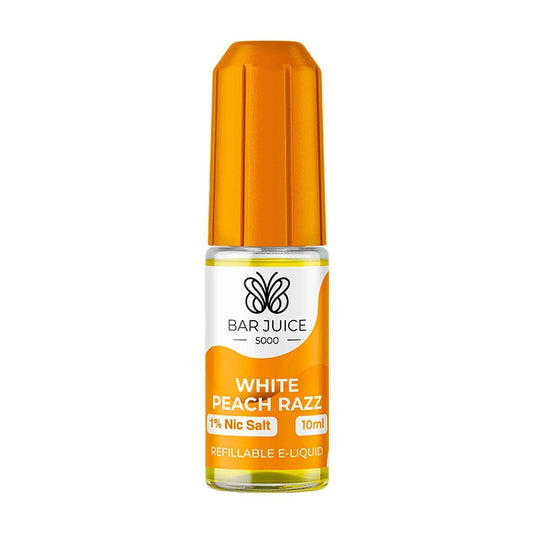 WHITE PEACH RAZZ 10ML E LIQUID NICOTINE SALT BY BAR JUICE 5000 - VapePure